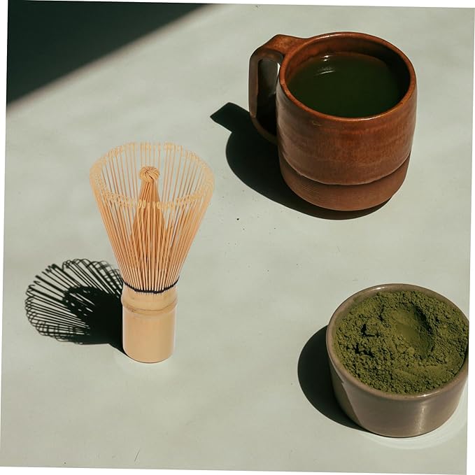 Luxshiny 80pieces Matcha Bamboo Whisk Traditional Japanese Tea Tool for Authentic Matcha Preparation Reusable and Easy to Clean Whisk for Tea Ceremonies