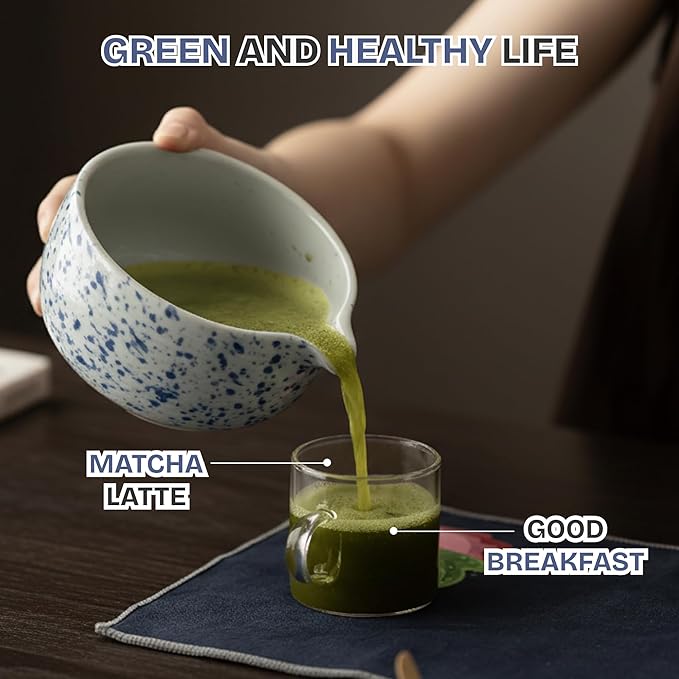 Ceremonial Matcha Kit – Japanese Matcha Whisk Set with Bowl, Bamboo Chasen, Scoop & Sifter – Traditional Matcha Making Set for Beginners