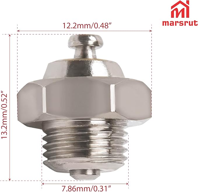 7.86mm Espresso Pot Relief Valve, Safety Valve Pressure Valve for Moka Coffee Pot, Copper Reducing Valve Replacement Spare Part for Espresso Pot Maker, Durable Metal, Easy To Use