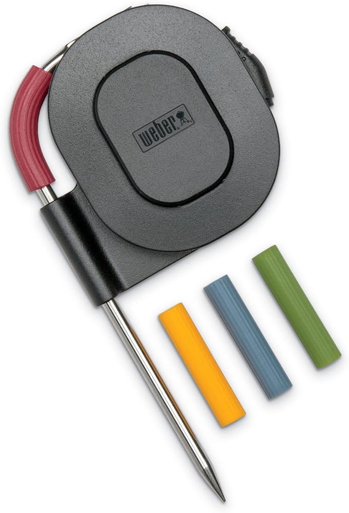 Weber iGrill Pro Meat Probe – Durable Stainless‑Steel Temperature Probe for iGrill & Weber Connect Devices with Color-Coded Sleeves