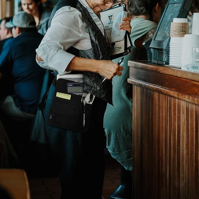 Beautyflier Premium Quality Waiter/Maid Waist Money Pouch - Restaurant/Hotel Bar Apron Bag With Adjustable Belt - Image 2