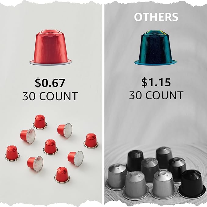 Cellini Caffè Melodico Aluminum Nespresso Pods, 30 Count, Dark Roast Coffee Capsules, 100% Nespresso Original Machine Compatible, Strong