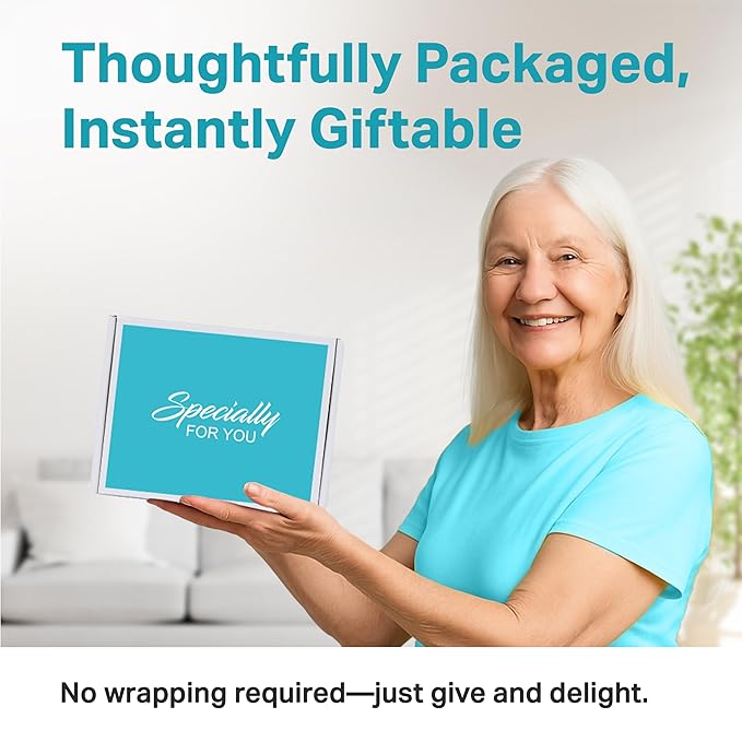 Tea Gifts for Women – Sampler Gift Basket with 15 Unique Blends, Honey Sticks, Stainless Tumbler, Cozy Socks & Gift-Ready Box (Cozy Socks -Teal)