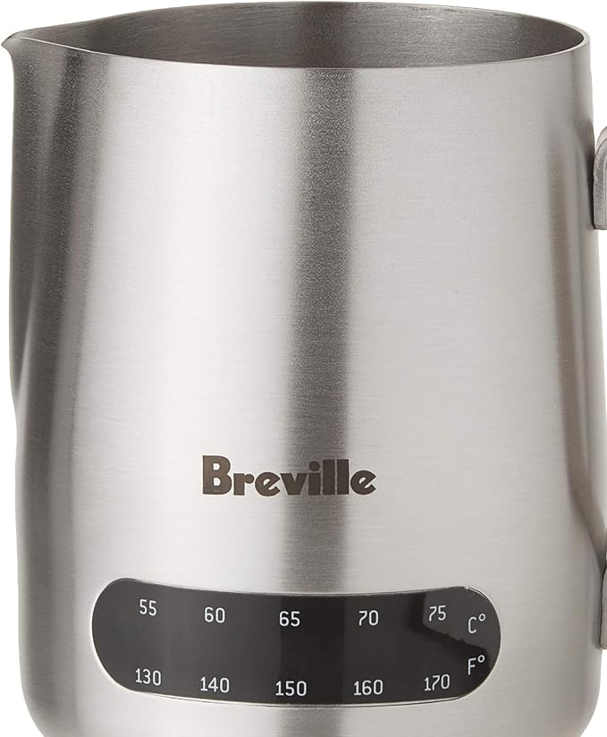 Breville BES003 Temp Control Milk Jug Espresso Accessory for Creating Latte Art