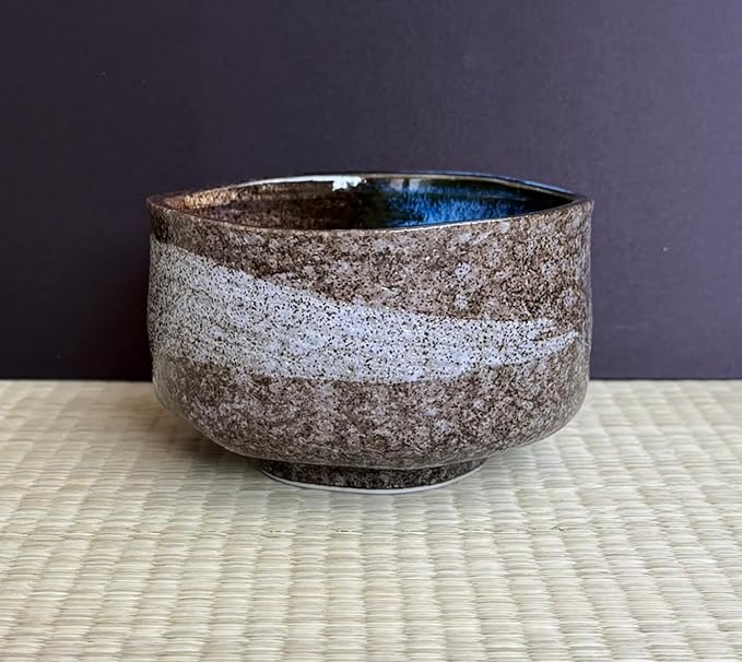 Japanese Traditional Handcrafted Mino Matcha Chawan Tea Bowl Cup Ceremony Tableware Pottery (Hagoromo)