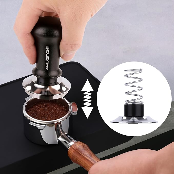 Apexstone Coffee Tamper Spring Loaded 58mm, Espresso Tamper 58mm Spring Loaded, Calibrated Espresso Tamper 58mm - Image 5