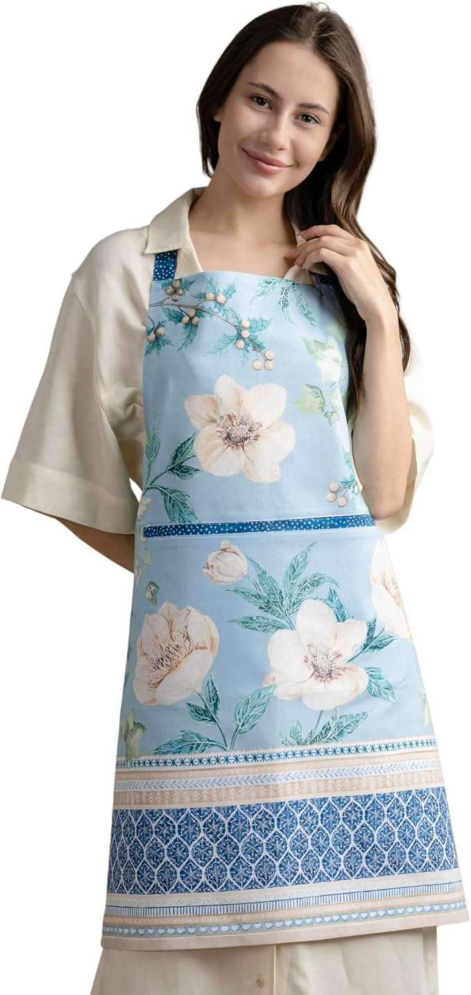 Maison d' Hermine 100% Cotton Apron for women with Pocket Kitchen Chef Apron for Men Cooking Mothers Day Gifts by MaisondHermine