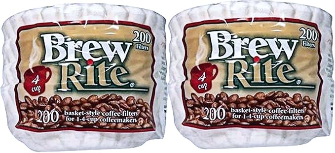 4 Cup Coffee Basket Disposable Filters - 400 Ct