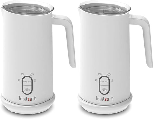 Instant Pot Instant Milk Frother, 4-in-1 Electric Milk Steamer, 10oz/295ml Automatic Hot and Cold Foam Maker and Milk Warmer for Latte, Cappuccinos, Macchiato, From the Makers of Instant 500W, White