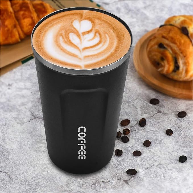 MOMSIV 17oz Travel Mug, Insulated Coffee Cup with Leakproof Lid, Vacuum Stainless Steel Double Walled Reusable Tumbler for Hot and Cold Water Coffee and Tea In Travel and Car