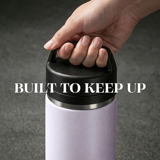 ESPRO P0 Ultralight French Press Coffee Maker for Travel, Vacuum Insulated Stainless Steel, 16 Ounces, Light Pink