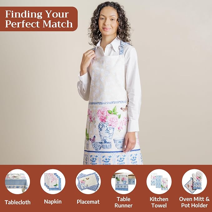 Maison d' Hermine 100% Cotton Apron for women with Pocket Kitchen Chef Apron for Men Cooking Mothers Day Gifts - Image 4