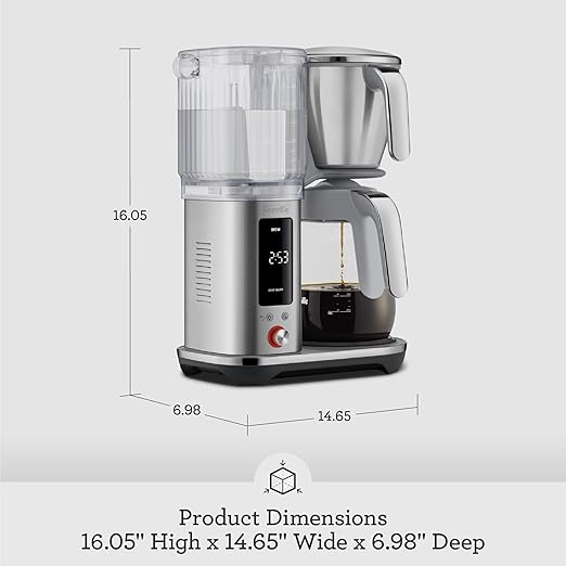 Breville Luxe Drip Coffee Machine BDC415DBL, Damson Blue, Glass Carafe