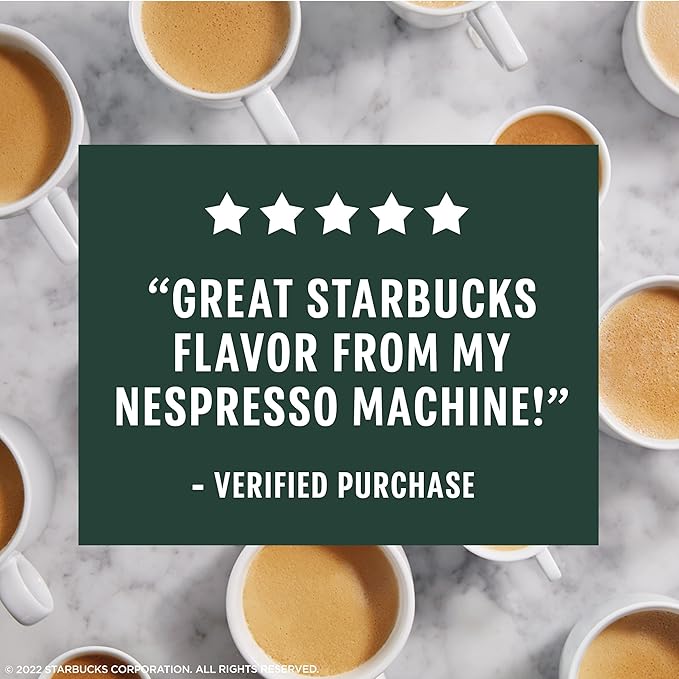Starbucks by Nespresso Original Line Medium Roast Breakfast Blend Coffee,Espresso Pods, 10 Count(Pack of 10)