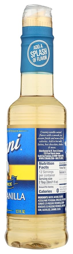 Torani French Vanilla Syrup, Sugar Free, 12.7 Fluid Ounces (Pack Of 4) - Image 4