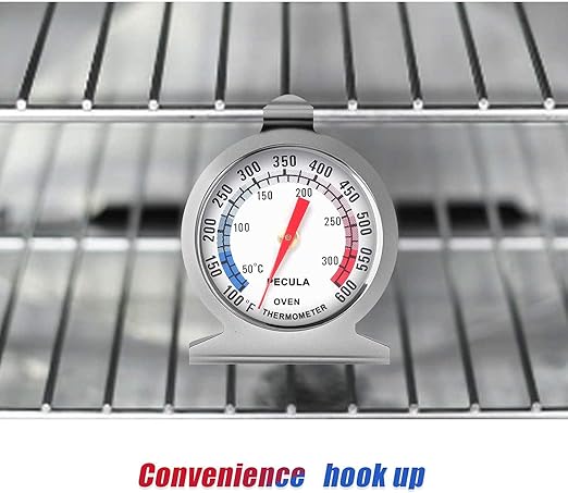Oven Thermometer 50-300°C/100-600°F, Oven Grill Fry Chef Smoker Thermometer Instant Read Stainless Steel Thermometer Kitchen Cooking Thermometer (3Pack)