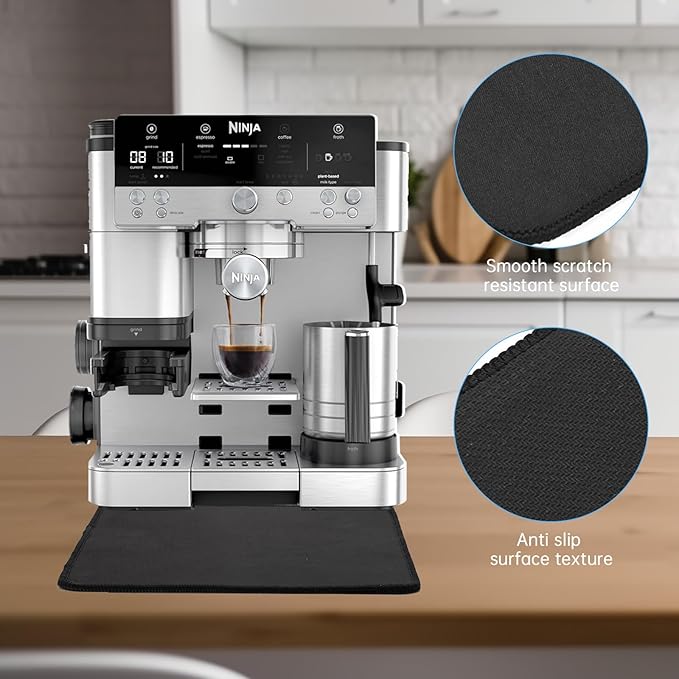 Sliding Pad for Ninja Espresso Coffee Machine ES601/ES701(13.78” x 13.78”)- Perfect Fit for Luxe Cafe Accessories - Smooth Glide with Anti-Slip Base - ninja coffee maker accessories