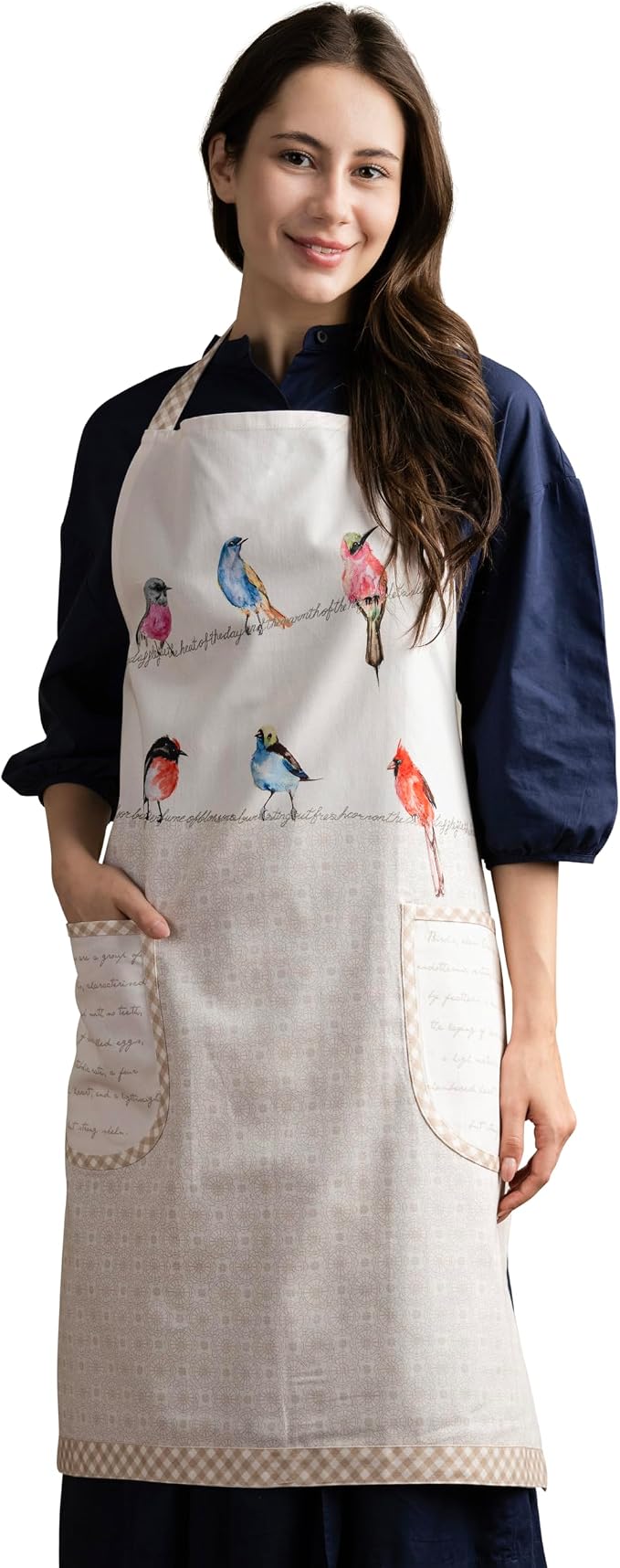 Maison d' Hermine 100% Cotton Apron for women with Pocket Kitchen Chef Apron for Men Cooking Mothers Day Gifts by MaisondHermine