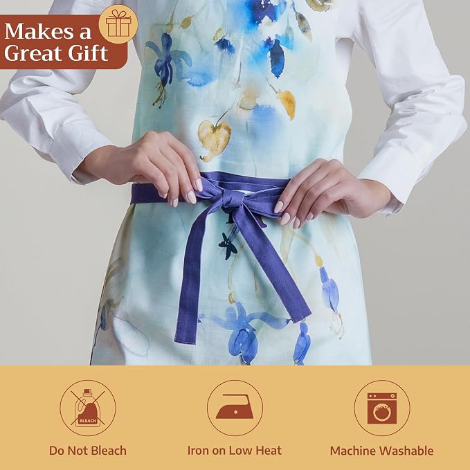 Maison d' Hermine 100% Cotton Apron for women with Pocket Kitchen Chef Apron for Men Cooking Mothers Day Gifts - Image 5