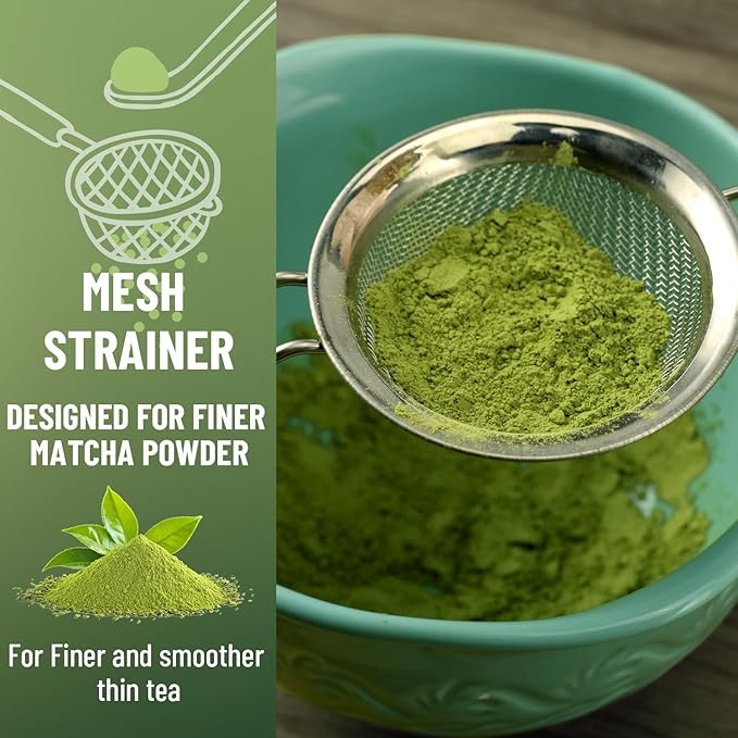 510mL Matcha Whisk Set: 8 Pcs Complete Ceramic Matcha Kit with Bamboo Chasen & Bowl - Frothy Tea Ceremony, Romantic Morning Ritual - Valentine's Gift for Beginners & Experts