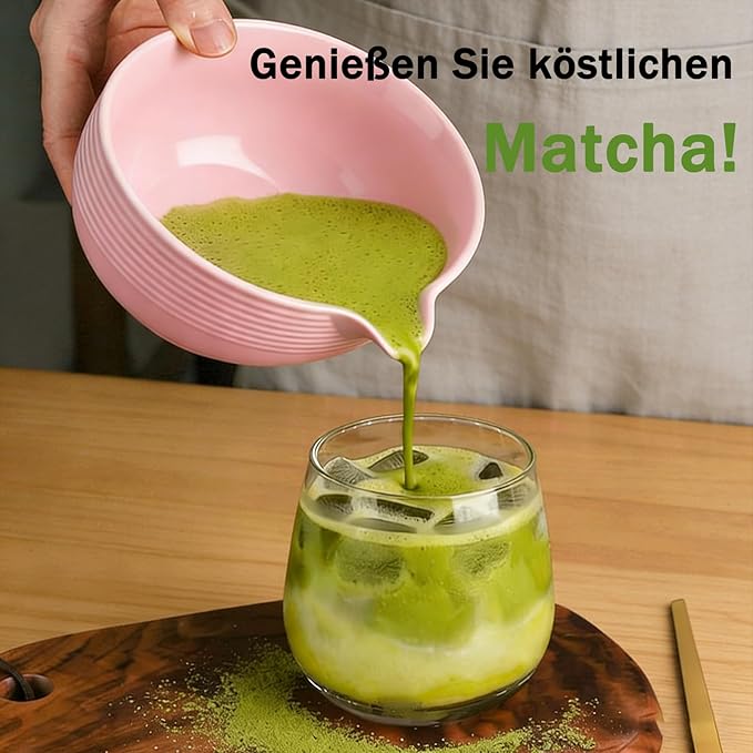 Clay&Fire Matcha Whisk Set, 9 pcs Ceramic Matcha Set, Gifts for Women,Matcha Bowl with Spout and Whisk, Matcha Kit for Matcha Lovers, Gift Mother's Day, Birthday, Anniversary