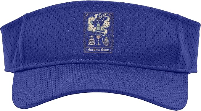 Gothic AeroPress Coffee Shirts Mystical Coffee Brewing Scene Sport Sun Visor