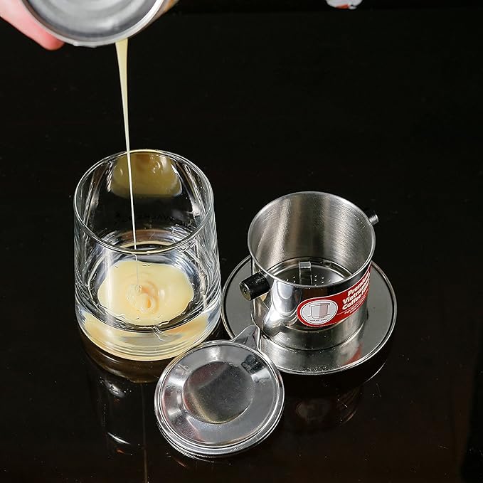 Vietnamese Coffee Filter Phin 11 Ounce (Large), Gravity Insert, One Cup