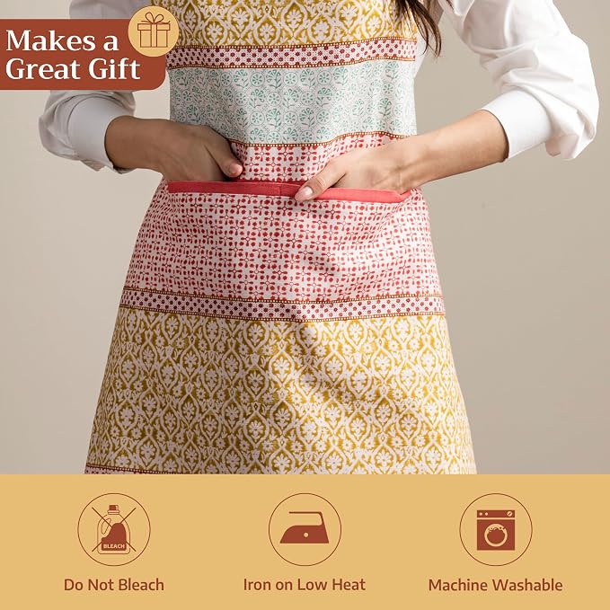 Maison d' Hermine 100% Cotton Apron for women with Pocket Kitchen Chef Apron for Men Cooking Mothers Day Gifts - Image 5