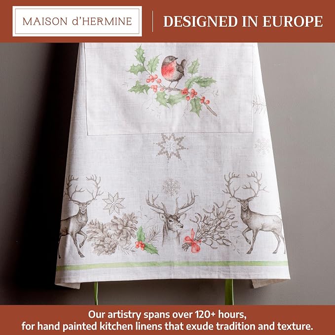 Maison d' Hermine 100% Cotton Apron for women with Pocket Kitchen Chef Apron for Men Cooking Mothers Day Gifts - Image 2