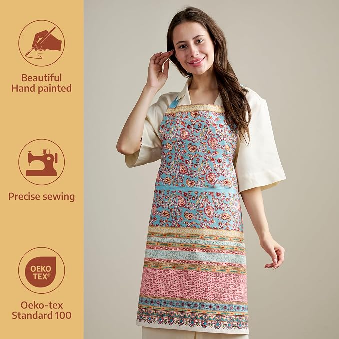 Maison d' Hermine 100% Cotton Apron for women with Pocket Kitchen Chef Apron for Men Cooking Mothers Day Gifts - Image 2