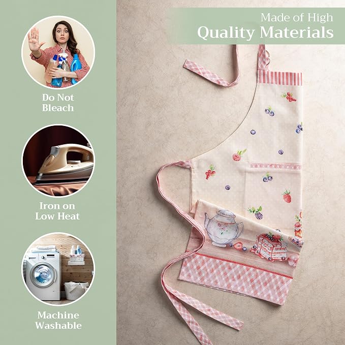 Maison d' Hermine 100% Cotton Apron for women with Pocket Kitchen Chef Apron for Men Cooking Mothers Day Gifts - Image 3