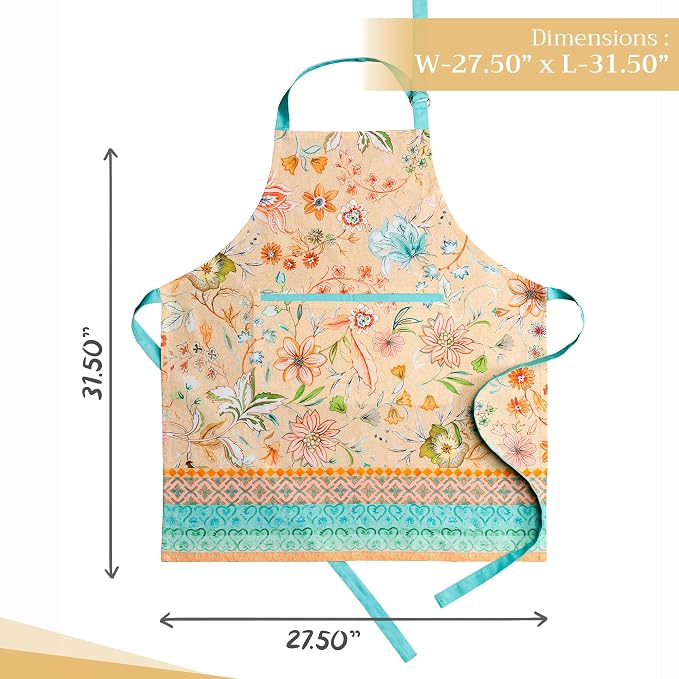 Maison d' Hermine 100% Cotton Apron for women with Pocket Kitchen Chef Apron for Men Cooking Mothers Day Gifts - Image 4