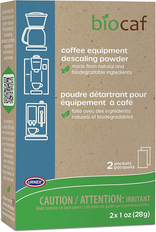Urnex Full Circle Espresso Machine - 2 Single Use Packets - Descaling Powder Safe On Keurig Delonghi Nespresso Ninja Hamilton Beach Mr Coffee Braun by Urnex