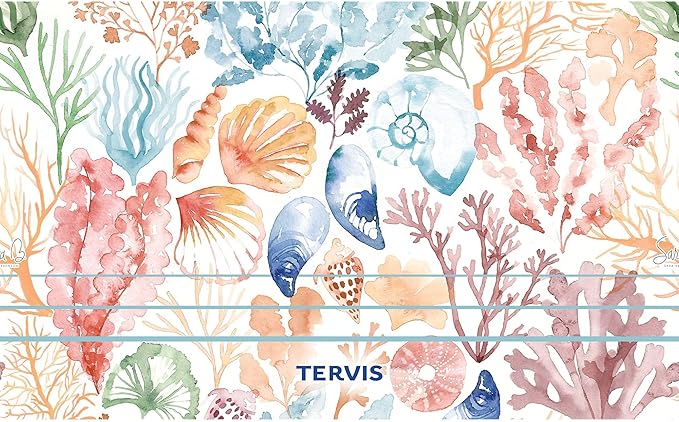 Tervis Traveler Sara Berrenson - Marine Mosaic Made in USA Double Walled Insulated Tumbler Travel Cup Keeps Drinks Cold & Hot,