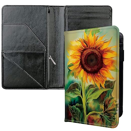 Server Books for Waitress, with 7 Large Pockets, Waiter Serving Book, Waitstaff Server Order Pads, Cute PU Leather Server Book with Pen Holder Fit Server Apron, Africa Turban Woman by Unknown
