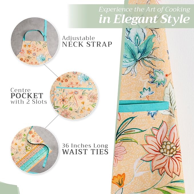 Maison d' Hermine 100% Cotton Apron for women with Pocket Kitchen Chef Apron for Men Cooking Mothers Day Gifts - Image 5
