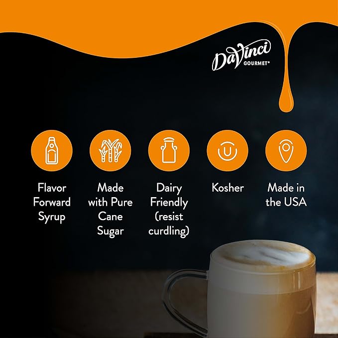 DaVinci Gourmet Classic Vanilla Syrup, Keto-friendly, 25.4 Fluid Ounces (Pack of 4)