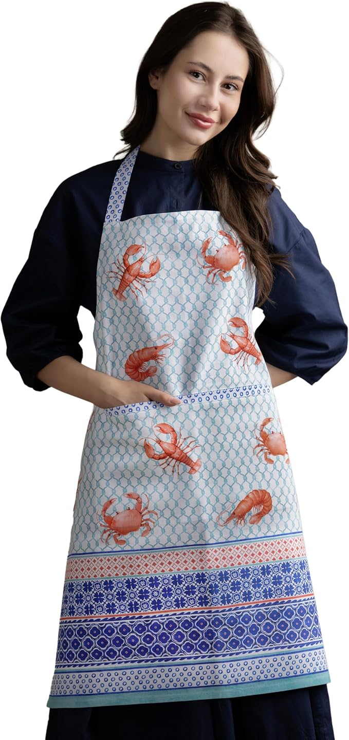 Maison d' Hermine 100% Cotton Apron for women with Pocket Kitchen Chef Apron for Men Cooking Mothers Day Gifts by MaisondHermine