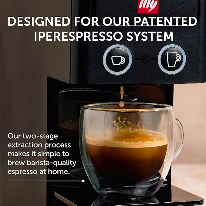 illy Coffee Decaf IperEspresso Capsules, Decaffeinated Classico Medium Roast Coffee Pods, 100% Arabica, Premium Italian Blend, 18 Count, 6 Pack