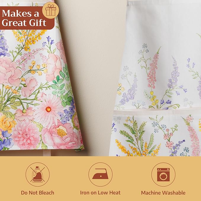 Maison d' Hermine 100% Cotton Apron for women with Pocket Kitchen Chef Apron for Men Cooking Mothers Day Gifts - Image 5