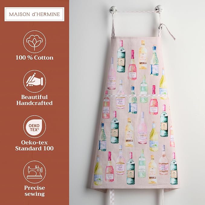 Maison d' Hermine 100% Cotton Apron for women with Pocket Kitchen Chef Apron for Men Cooking Mothers Day Gifts - Image 2