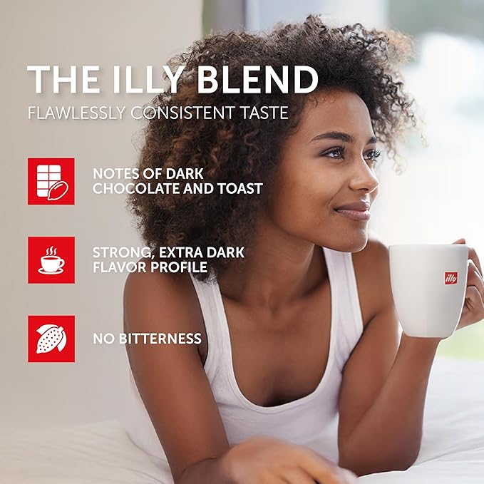 illy Espresso Compatible Capsules, Coffee Pods for Nespresso Original Line Machine, Forte Dark Roast, 100% Arabica, Premium Italian Coffee, Single Serve, 10 Count, 5 Pack