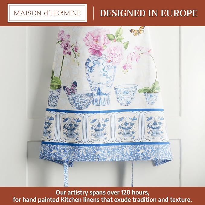 Maison d' Hermine 100% Cotton Apron for women with Pocket Kitchen Chef Apron for Men Cooking Mothers Day Gifts - Image 2