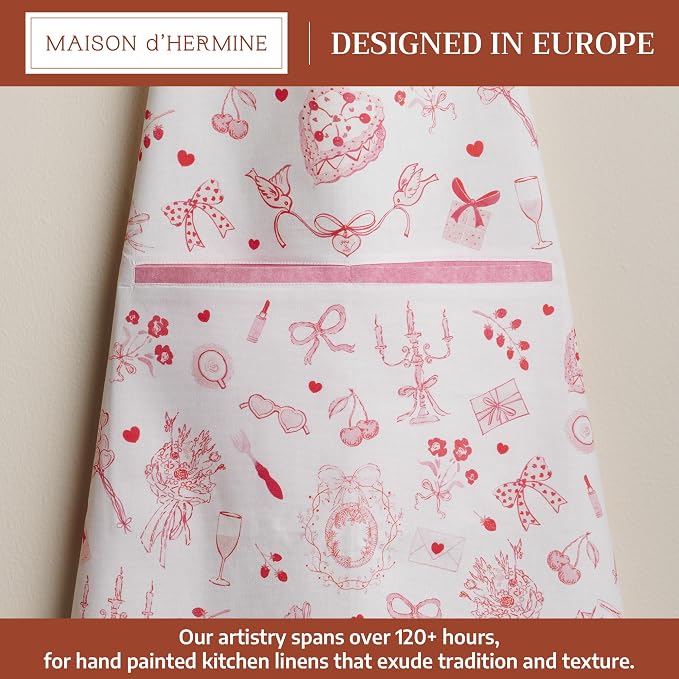 Maison d' Hermine 100% Cotton Apron for women with Pocket Kitchen Chef Apron for Men Cooking Mothers Day Gifts - Image 2
