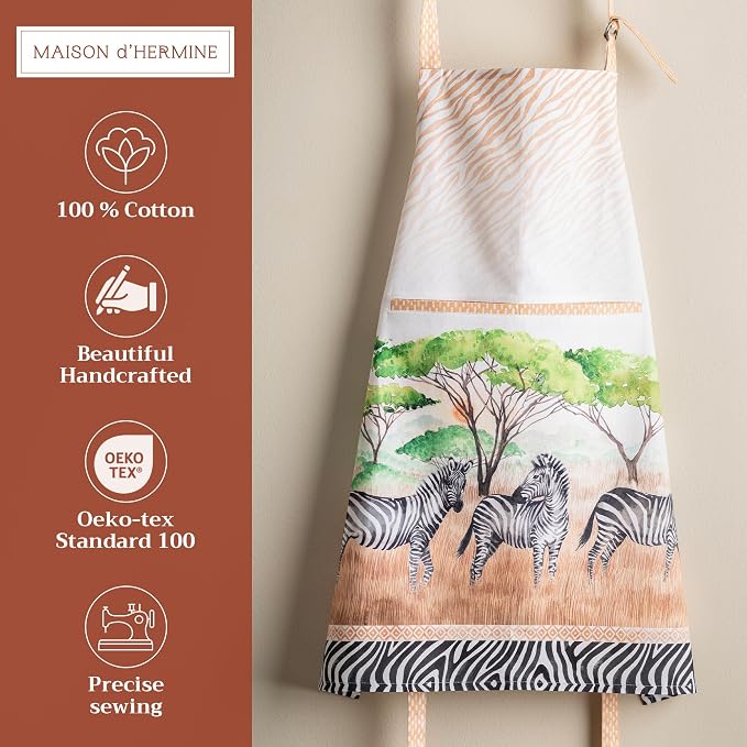 Maison d' Hermine 100% Cotton Apron for women with Pocket Kitchen Chef Apron for Men Cooking Mothers Day Gifts - Image 2
