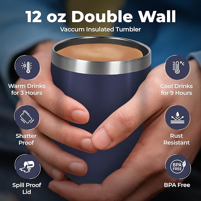 Tea Gift Sets for Tea Lovers Women and Men Tumbler 15 Unique Teas 10 Honey Straws (Decaffeinated)