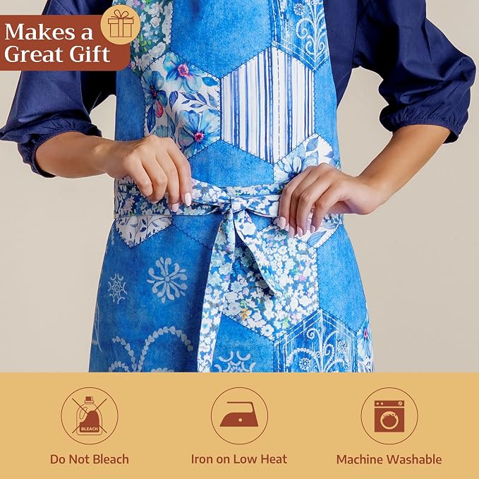 Maison d' Hermine 100% Cotton Apron for women with Pocket Kitchen Chef Apron for Men Cooking Mothers Day Gifts - Image 5