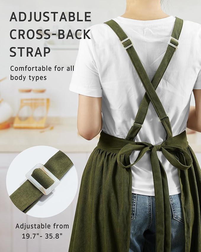 Syntus Chef Apron for Men Women with Pockets, Thick Grilling BBQ Apron | Machine Washable, Thick & Soft, Full Coverage, Adjustable Strap, Long Ties, 2 Pockets, Multi-Purpose, BBQ, Gift - Image 5