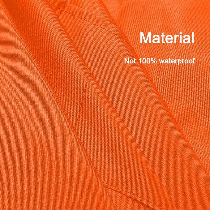 Total 6PCS Plain Color Bib Apron Adult Women Unisex Durable Comfortable with 2 Front Pocket Washable Chef for Cooking Baking Kitchen Restaurant Crafting Orange - Image 5