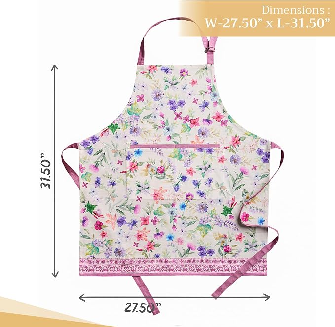 Maison d' Hermine 100% Cotton Apron for women with Pocket Kitchen Chef Apron for Men Cooking Mothers Day Gifts - Image 4